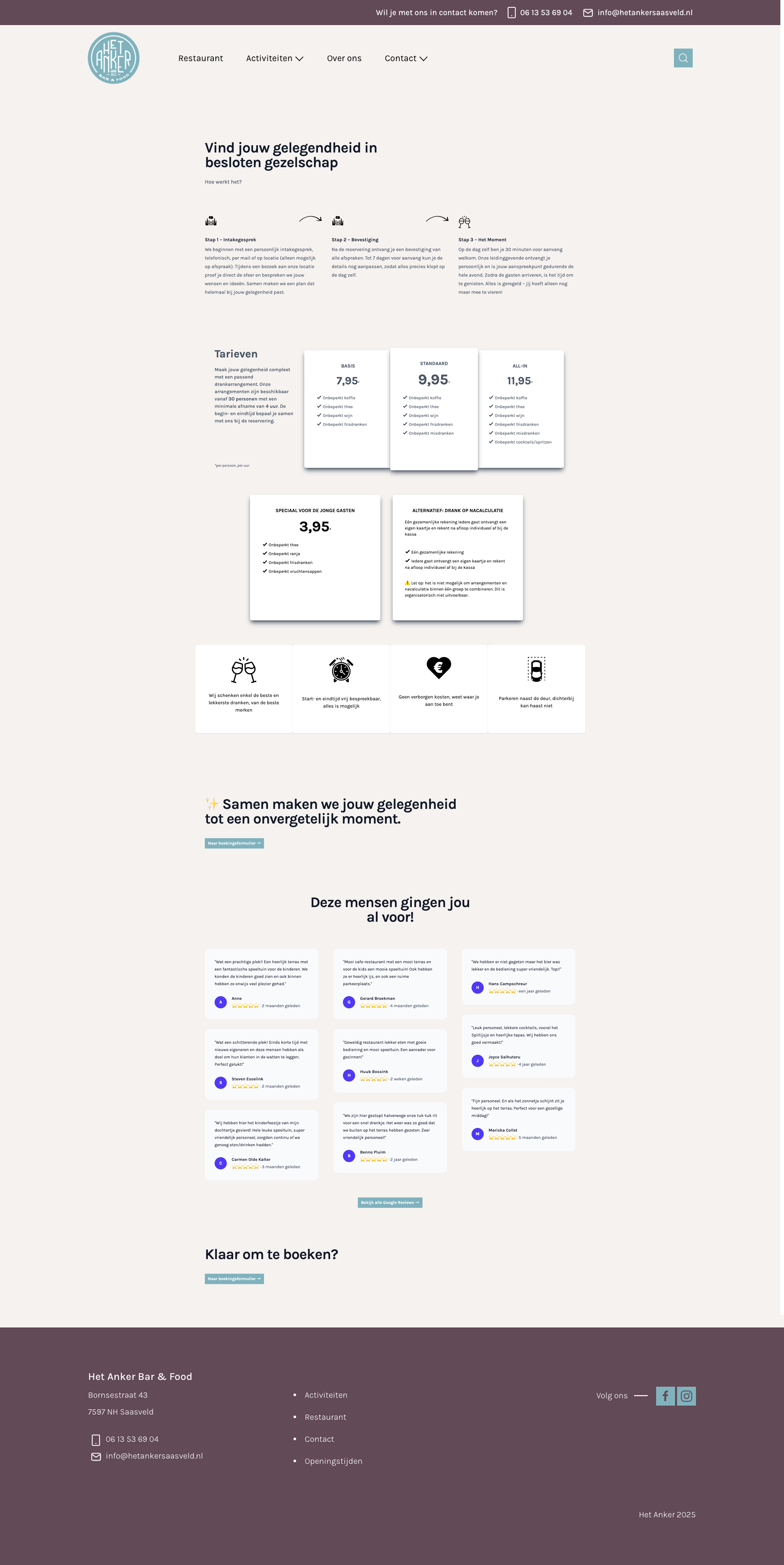 Het Anker Saasveld - Fullpage screenshot