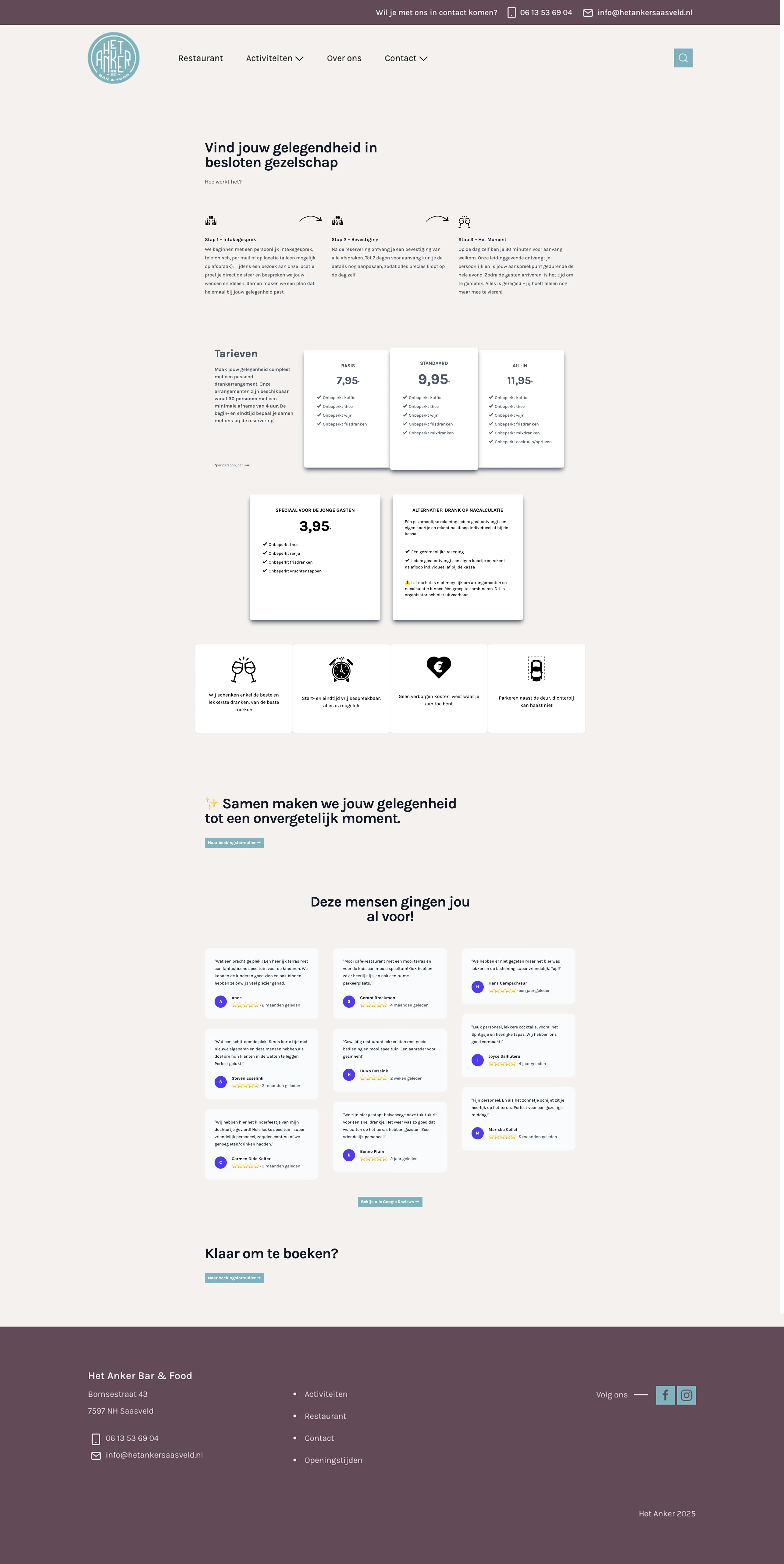Het Anker Saasveld - Fullpage screenshot